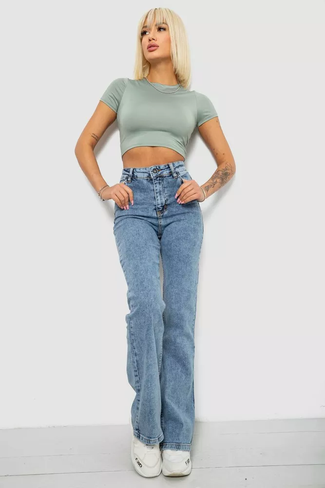 Купить Женские джинсы Ispanyol, цвет голубой, 244R00655 - Фото №2