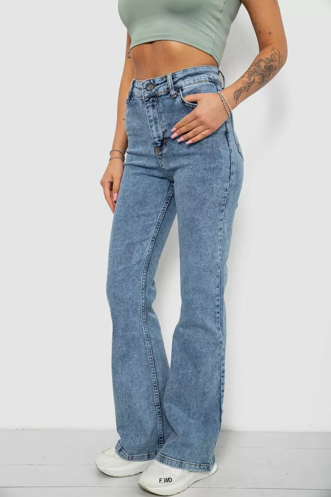 Купить Женские джинсы Ispanyol, цвет голубой, 244R00655 - Фото №3