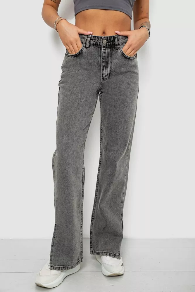Купить Джинсы женские, цвет серый, 244R1109 - Фото №1