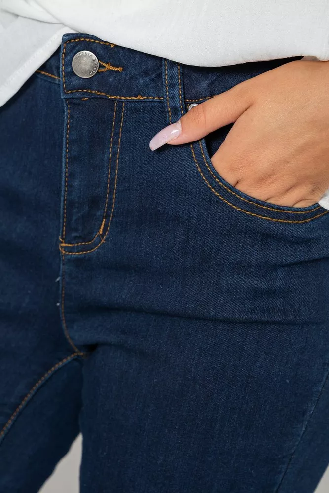 Купити Джинси жіночі skinny, колір синій, 182R160 оптом - Фото №5