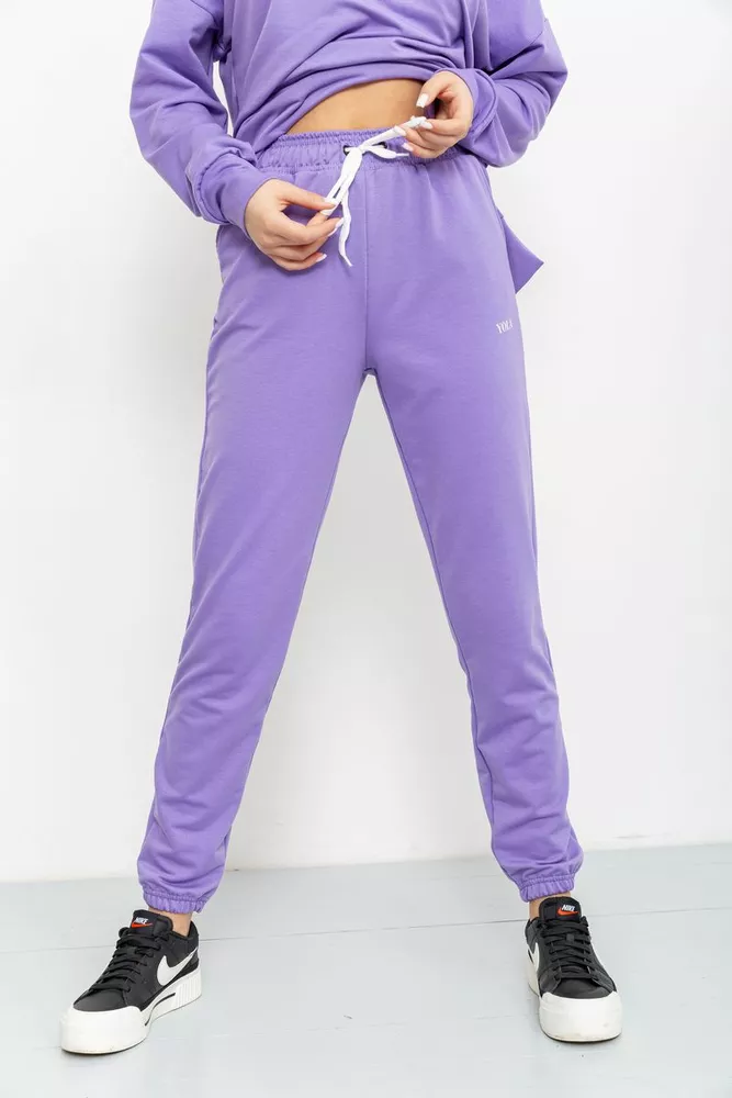 Купити Спорт костюм жіночий двонитка, колір бузковий, 129R1515 - Фото №5