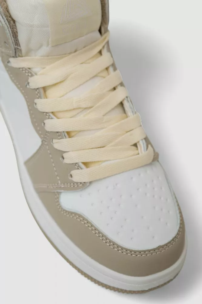 Купить Кроссовки женские зимние на меху, цвет бело-серый, 248RHB470 - Фото №2