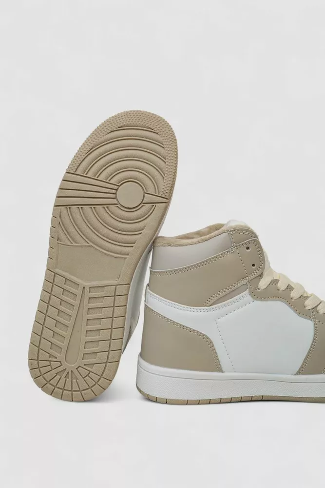 Купить Кроссовки женские зимние на меху, цвет бело-серый, 248RHB470 - Фото №5