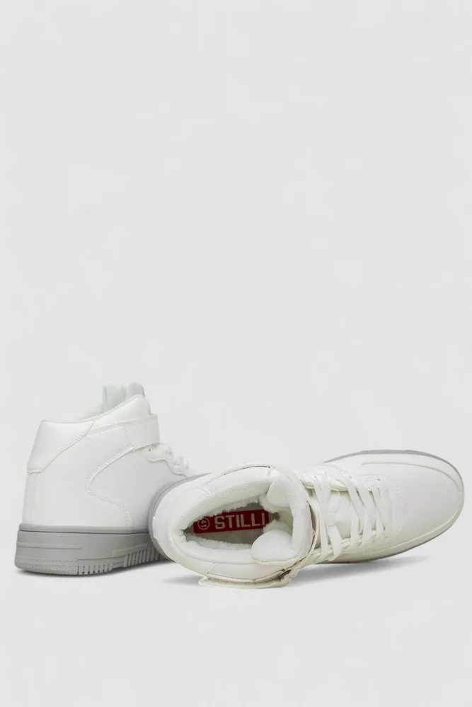 Купити Кросівки чоловічі зимові на хутрі  -уцінка, колір біло-сірий, 248RCX620-U-4 оптом - Фото №5