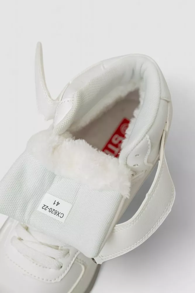 Купити Кросівки чоловічі зимові на хутрі  -уцінка, колір біло-сірий, 248RCX620-U-4 оптом - Фото №6