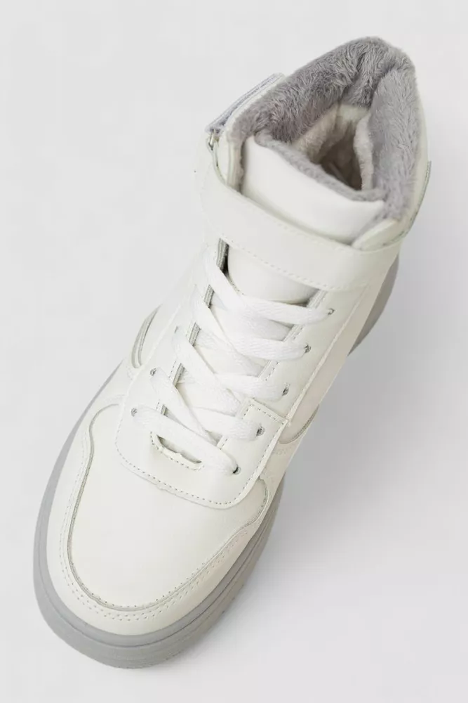 Купити Кросівки жіночі зимові на хутрі  -уцінка, колір біло-сірий, 248RAM04-U-2 оптом - Фото №2