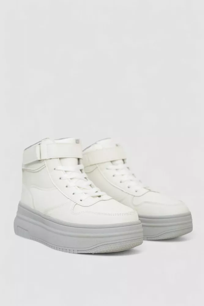 Купити Кросівки жіночі зимові на хутрі  -уцінка, колір біло-сірий, 248RAM04-U-2 оптом - Фото №3