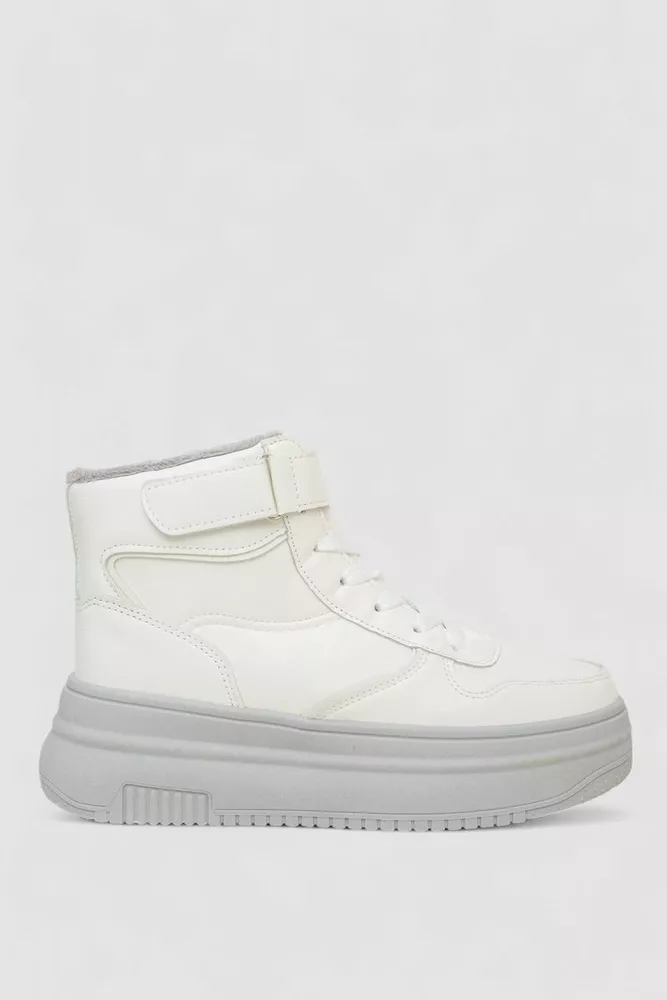 Купити Кросівки жіночі зимові на хутрі  -уцінка, колір біло-сірий, 248RAM04-U-2 оптом - Фото №1