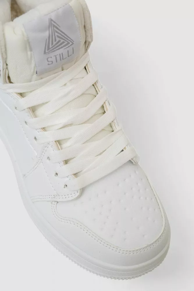 Купить Кроссовки женские зимние на меху, цвет белый, 248RHB470 - Фото №2