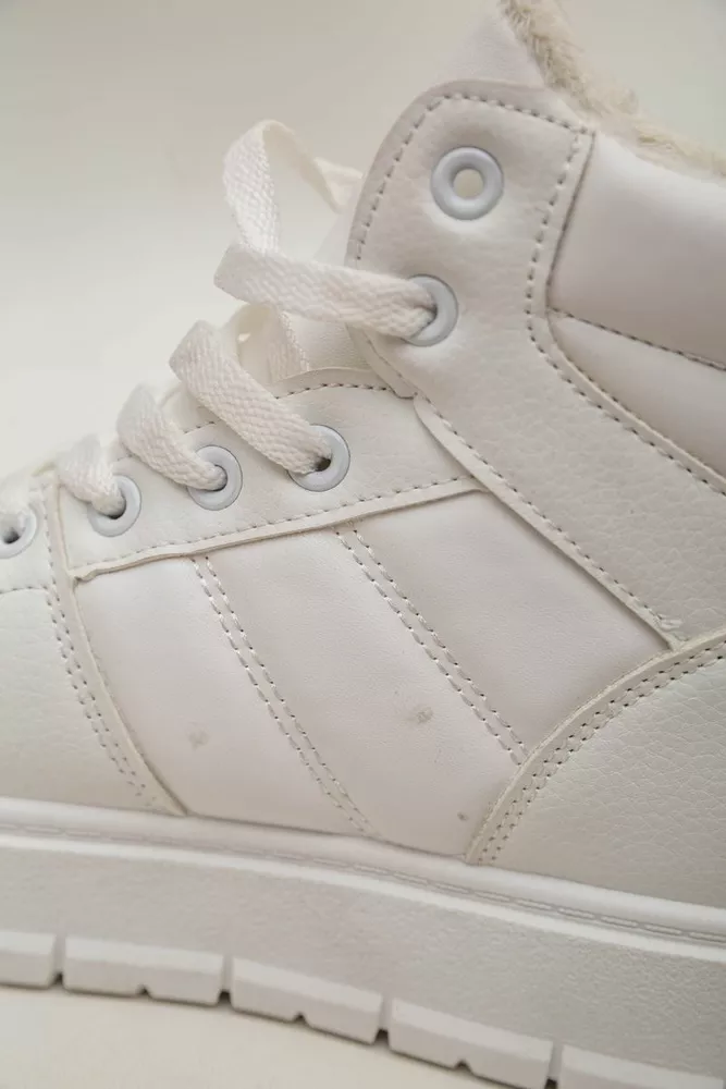 Купити Кросівки жіночі зимові  -уцінка, колір білий, 248RBL2-U-4 - Фото №7