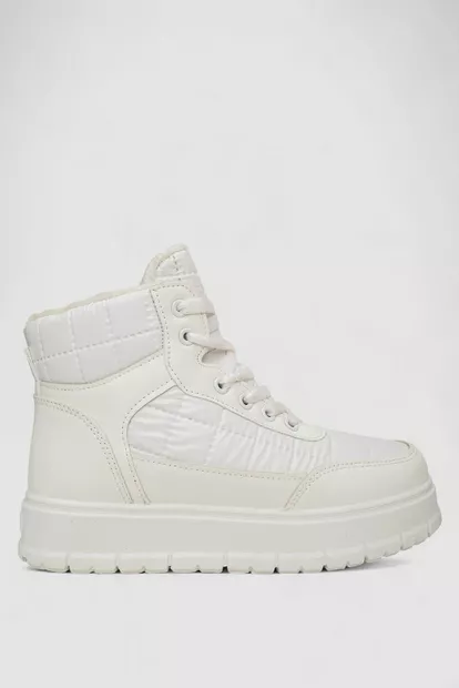 Кросівки жіночі зимові на хутрі  -уцінка, колір білий, 248RBL3-U-6