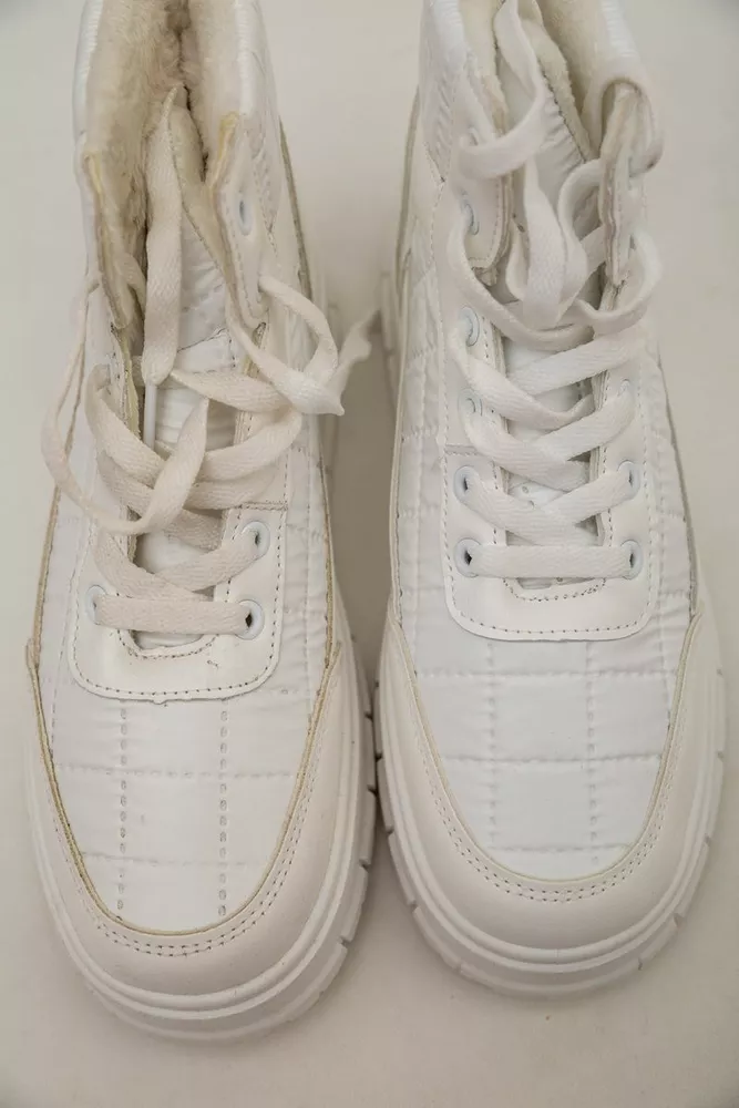 Купить Кроссовки женские зимние на меху  -уценка, цвет белый, 248RBL3-U-7 оптом - Фото №7