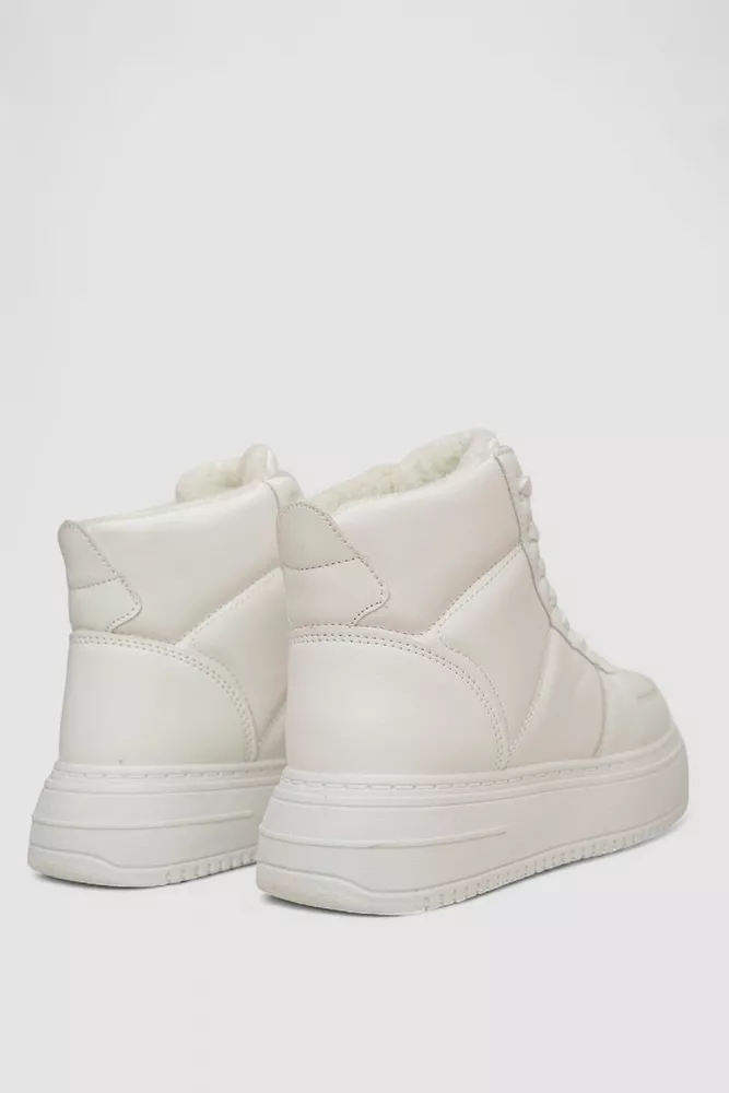 Купити Кросівки жіночі зимові на хутрі  -уцінка, колір білий, 248RK06-U оптом - Фото №4