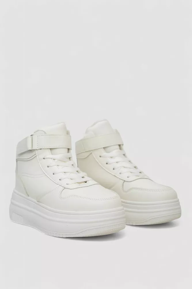 Купити Кросівки жіночі зимові на хутрі  -уцінка, колір білий, 248RAM04-U-1 - Фото №3