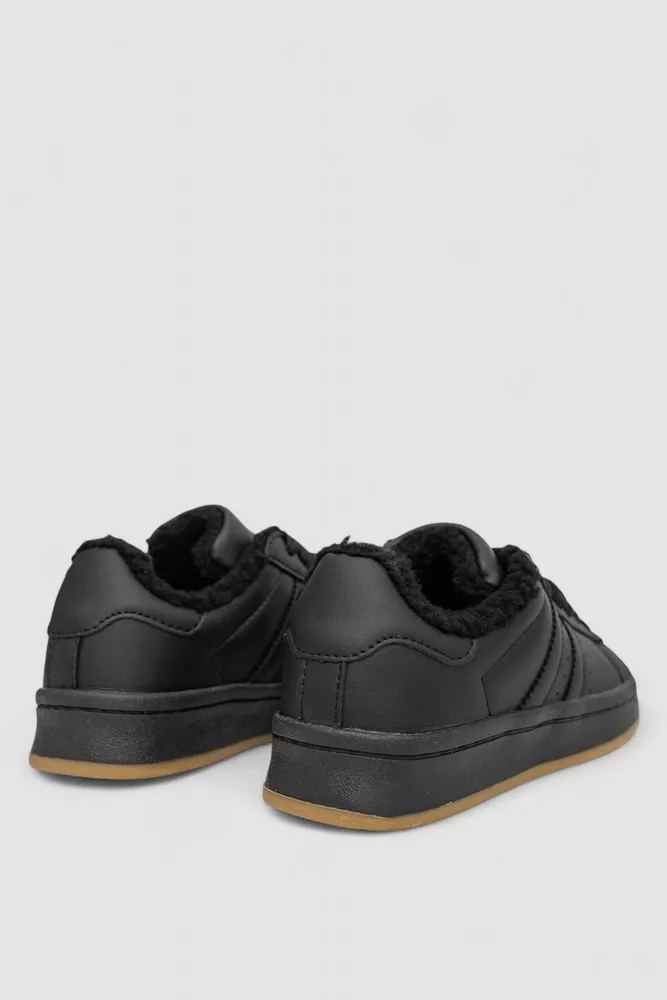 Купить Кроссовки женские зимние на меху, цвет черный, 248RHB670 оптом - Фото №4