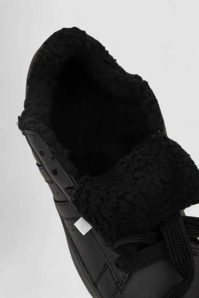 Купить Кроссовки женские зимние на меху, цвет черный, 248RHB670 оптом - Фото №6