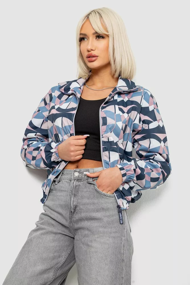 Купить Ветровка женская без подкладки, цвет серый, 257R362-1 - Фото №3