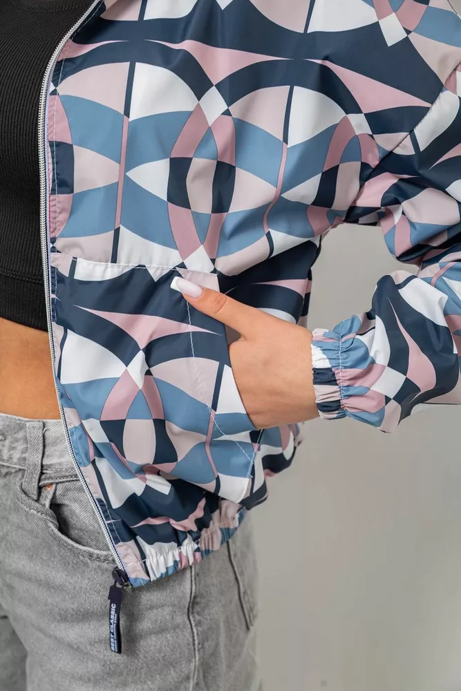 Купить Ветровка женская без подкладки, цвет серый, 257R362-1 - Фото №5