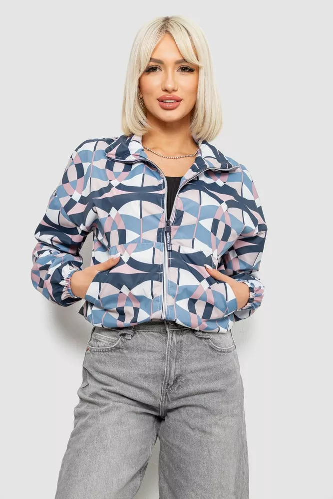 Купить Ветровка женская без подкладки, цвет серый, 257R362-1 - Фото №1