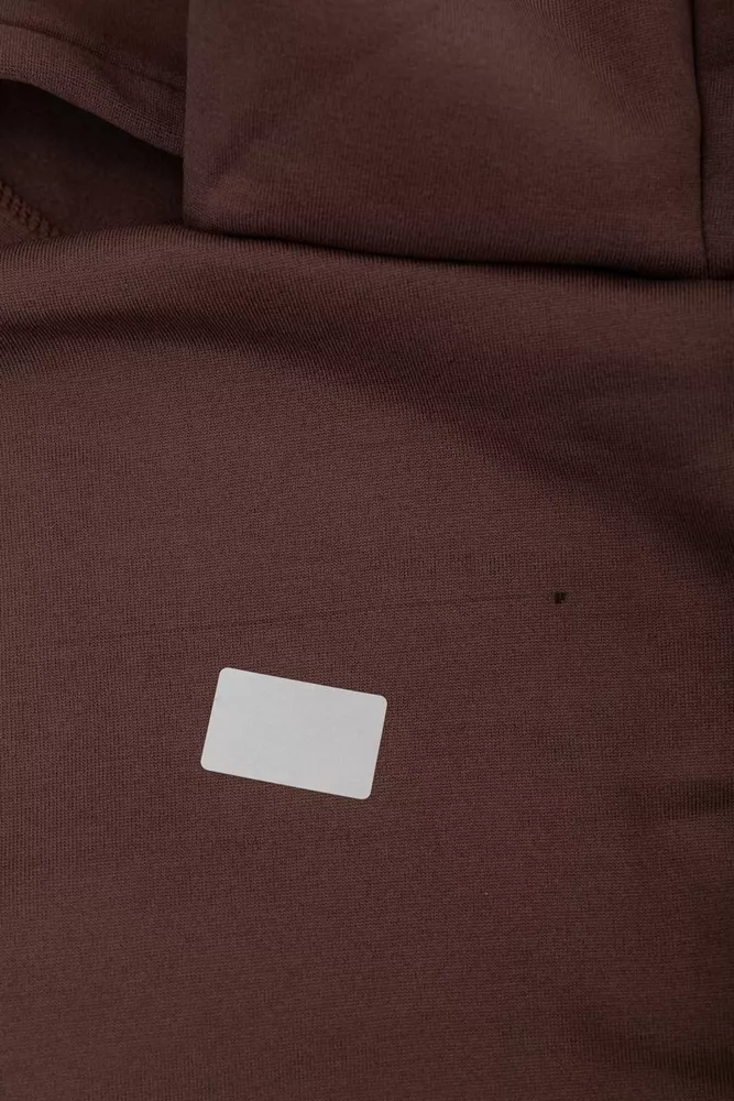 Купить Кофта мужская на флисе с капюшоном  -уценка, цвет мокко, 238R58698-U - Фото №7