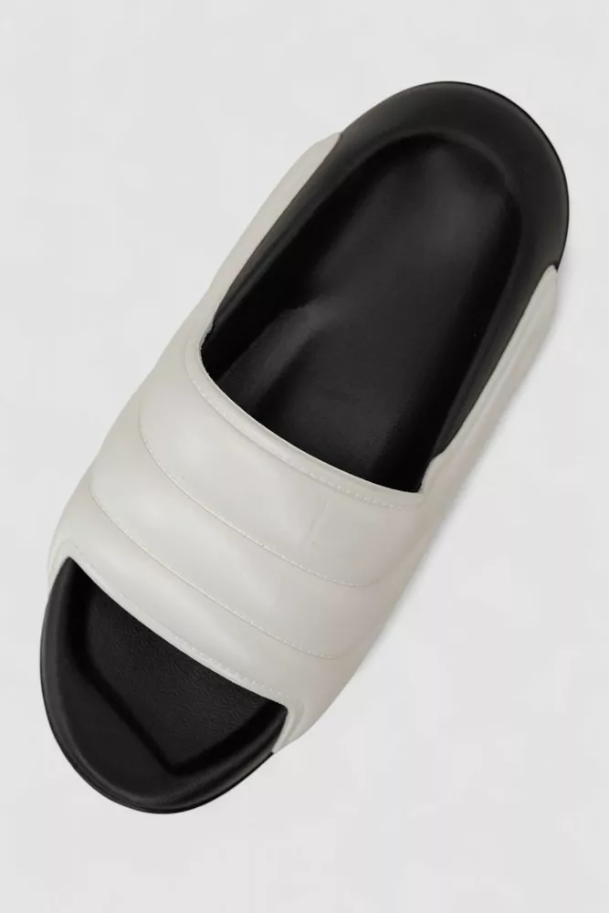 Купить Шлепанцы женские  -уценка, цвет черно-белый, 248RYY03-U-19 - Фото №2