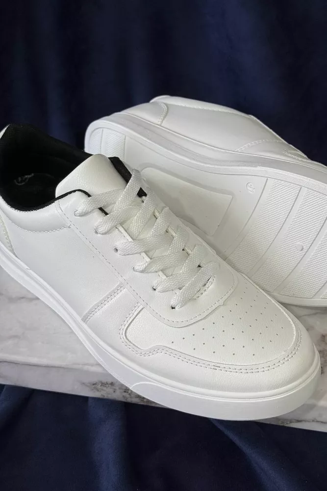 Купить Кеды мужские, цвет бело-черный, 248RR24 - Фото №2