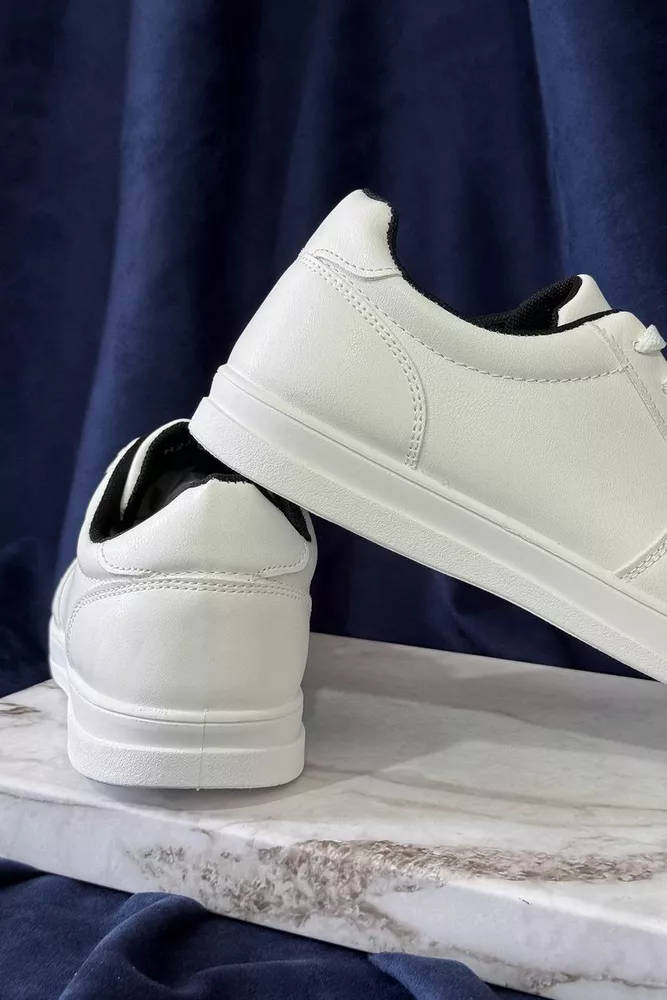 Купить Кеды мужские, цвет бело-черный, 248RR24 - Фото №4