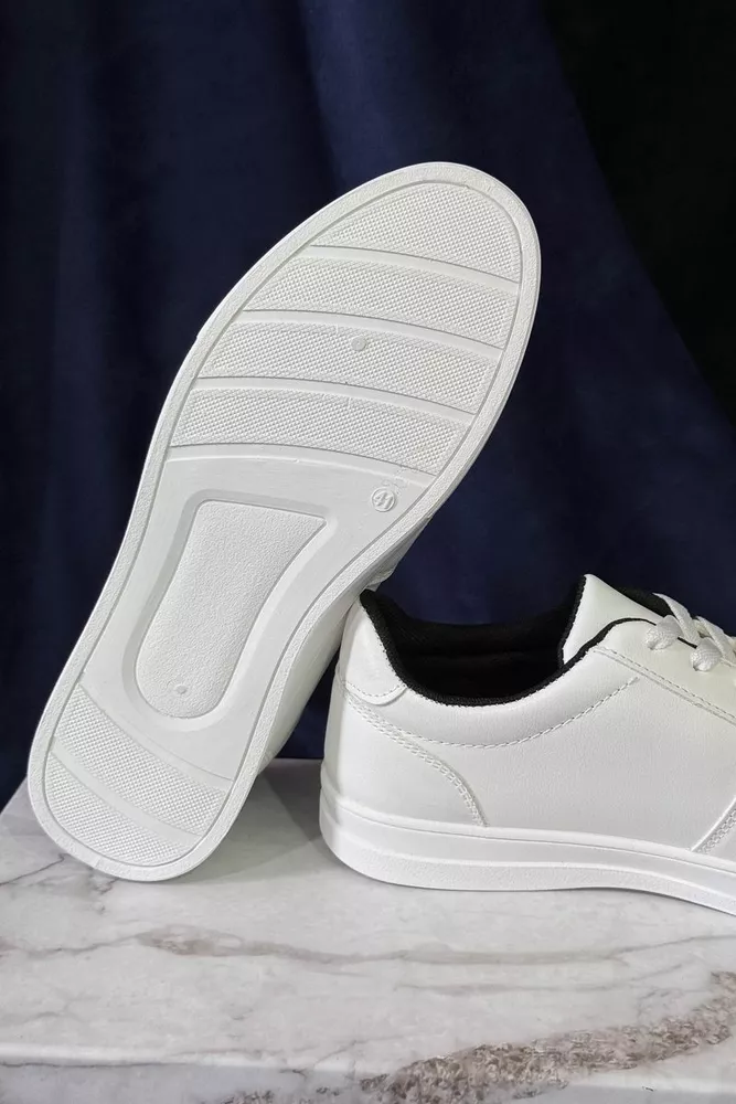 Купить Кеды мужские, цвет бело-черный, 248RR24 - Фото №5