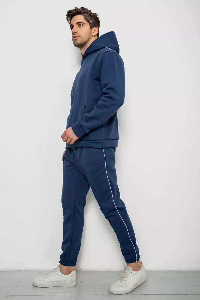 Купити Спортивний костюм чоловічий на флісі, колір синій, 238R58573 - Фото №3
