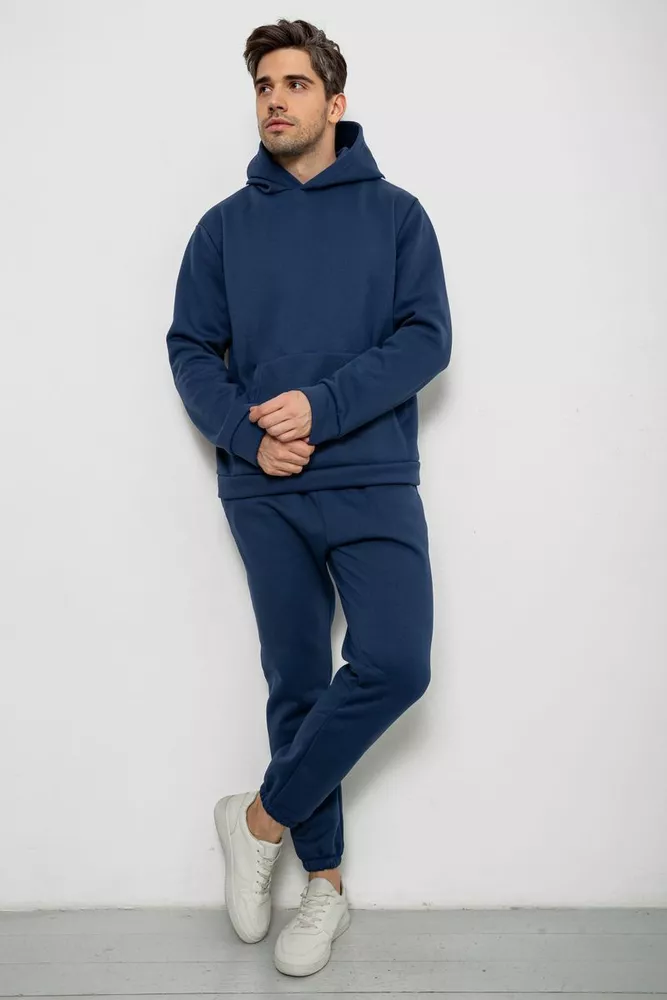 Купити Спортивний костюм чоловічий на флісі, колір синій, 238R58573 - Фото №1