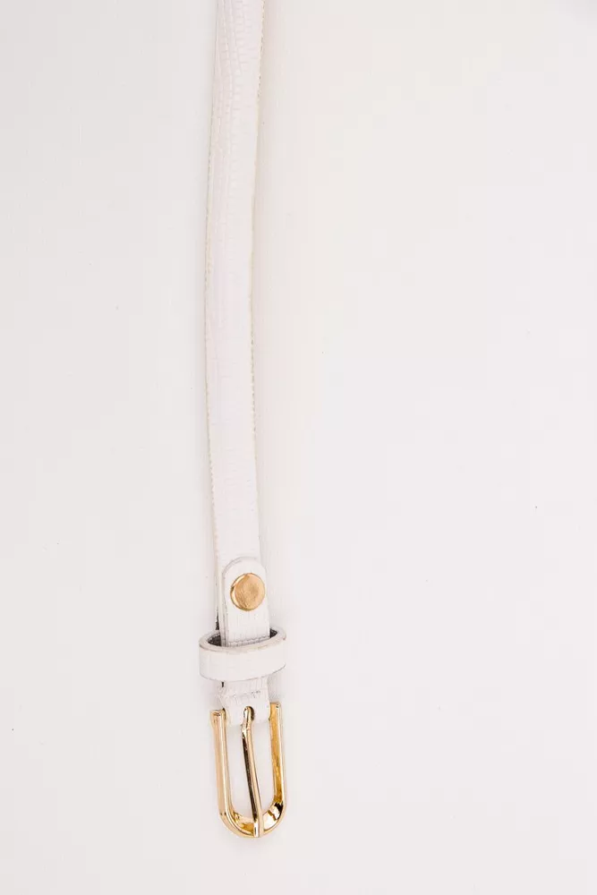 Купить Ремень женский лаковый, цвет белый, 196R1510W631 оптом - Фото №2