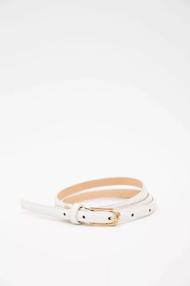 Купить Ремень женский лаковый, цвет белый, 196R1510W631 оптом - Фото №1