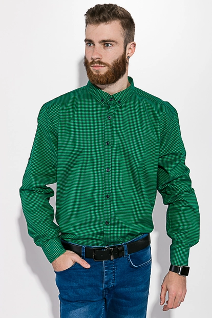 Сорочка чорно-зелена, 511F006