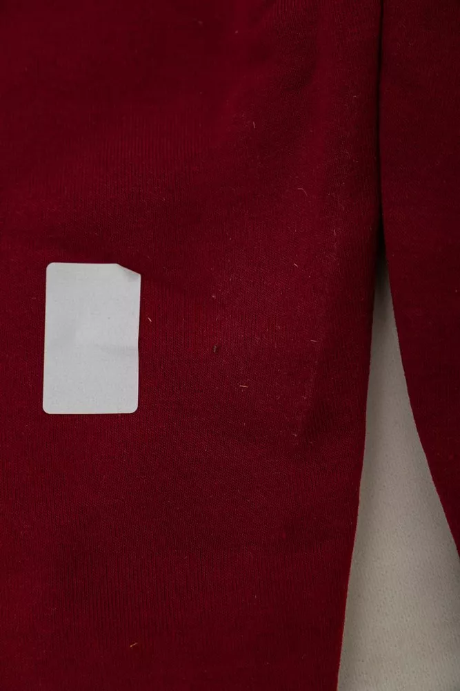 Купить Спортивные штаны женские на флисе  -уценка, цвет бордовый, 238R58600-U - Фото №6