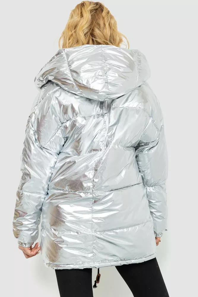 Купити Куртка жіноча, колір сріблястий, 235R5808 оптом - Фото №4