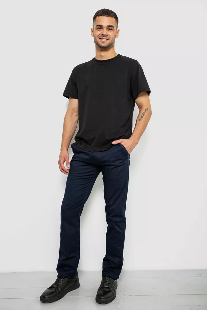 Купити Штани чоловічі класичні, колір темно-синій, 243RXK39-6 - Фото №2
