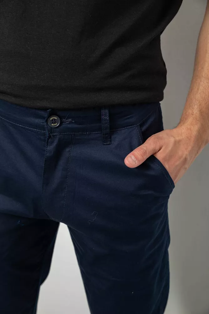 Купити Штани чоловічі класичні, колір темно-синій, 243RXK39-6 - Фото №5