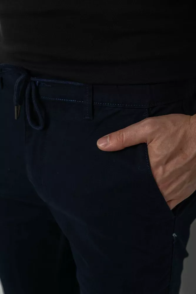 Купити Джоггери чоловічі, колір темно-синій, 244RTE916 - Фото №5