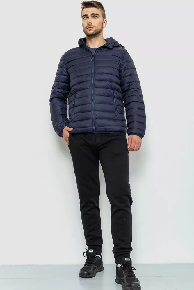 Купити Куртка чоловіча  -уцінка, колір темно-синій, 234R802-U-1 - Фото №3
