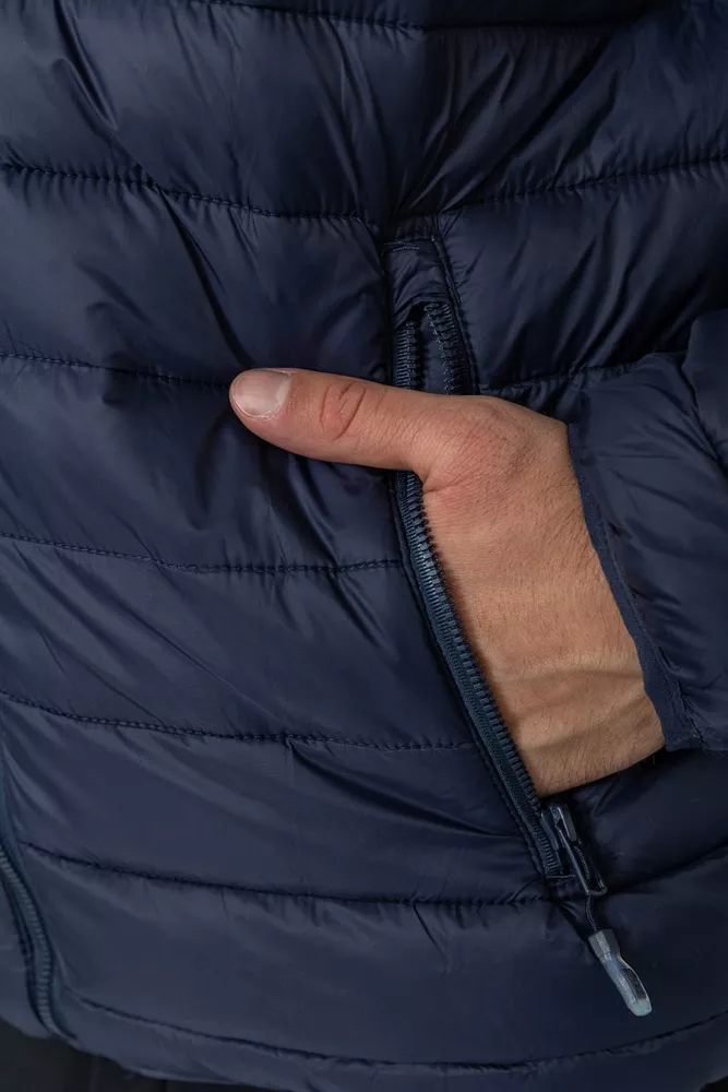Купити Куртка чоловіча  -уцінка, колір темно-синій, 234R802-U-1 - Фото №6