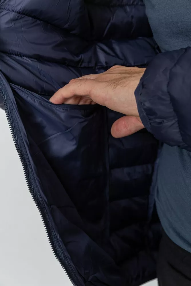Купити Куртка чоловіча  -уцінка, колір темно-синій, 234R802-U-1 - Фото №8