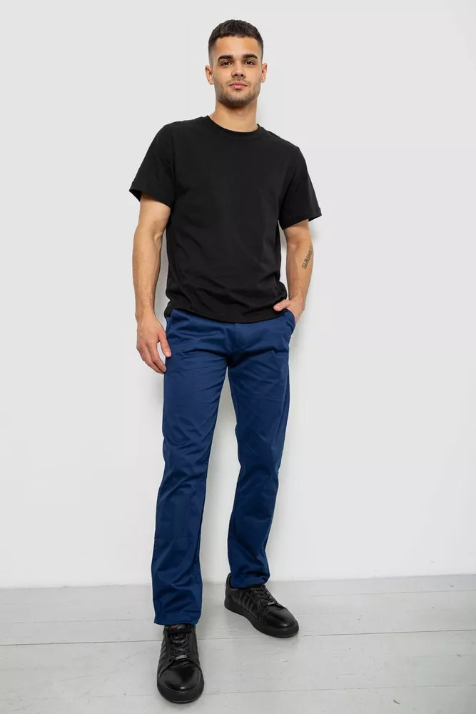 Купить Брюки мужские классические, цвет синий, 243RXK39-6 - Фото №2