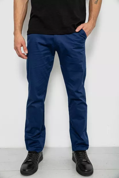 Штани чоловічі класичні, колір синій, 243RXK39-6