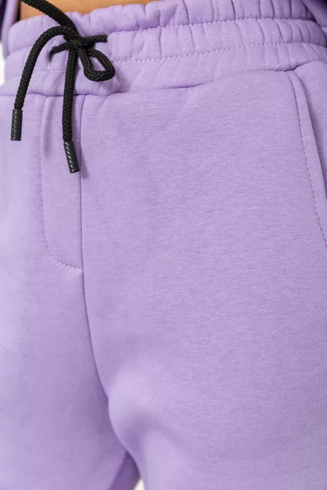 Купити Спорт костюм жіночий на флісі  -уцінка, колір бузковий, 115R0493-U - Фото №8