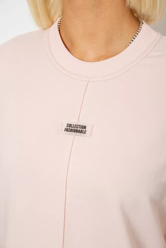 Купить Спортивный костюм женский с принтом, цвет пудровый, 244R1060AG - Фото №5