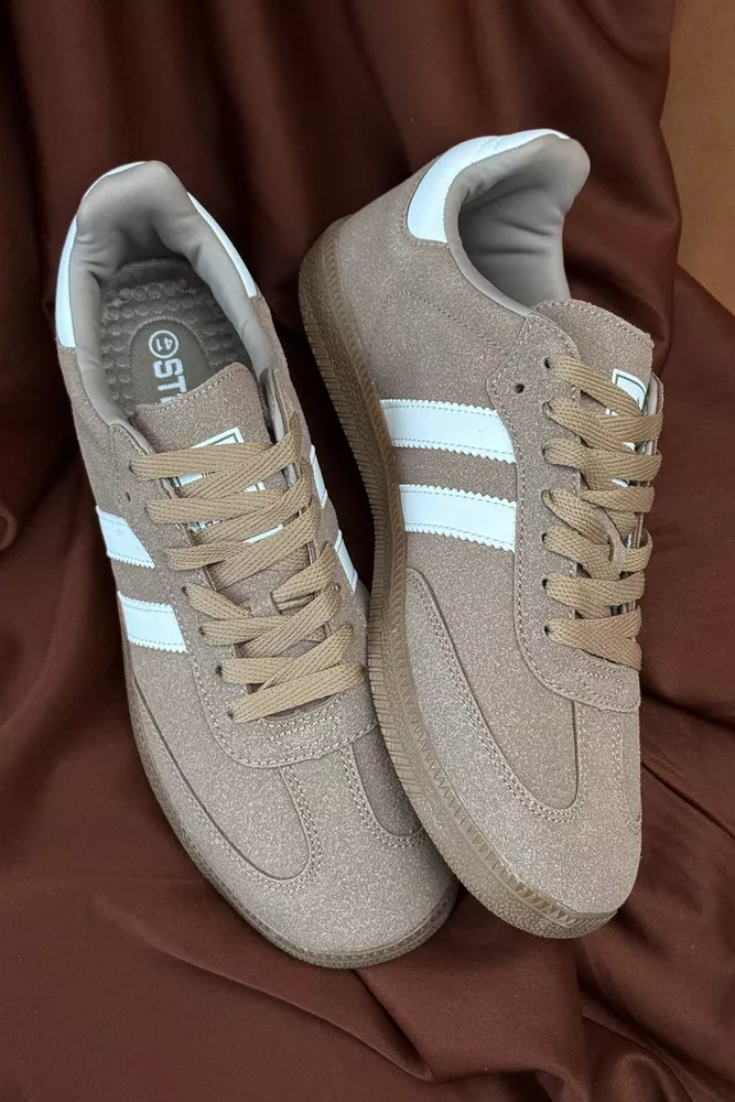 Купить Кроссовки мужские демисезонные, цвет бежевый, 248RHB590-13 - Фото №3