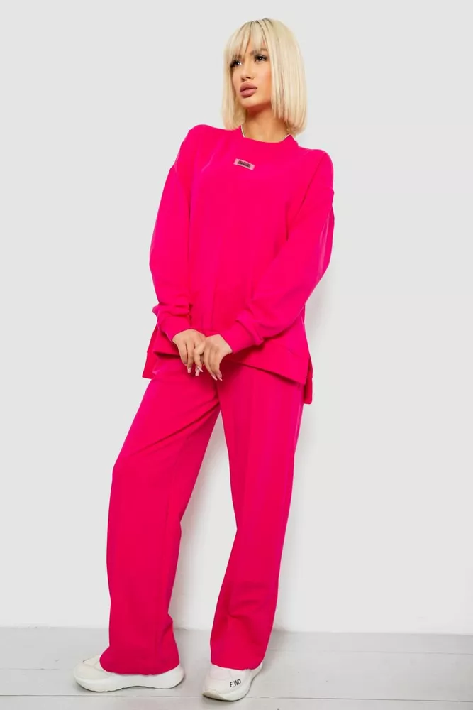 Купить Спортивный костюм женский с принтом, цвет розовый, 244R1060AG - Фото №3