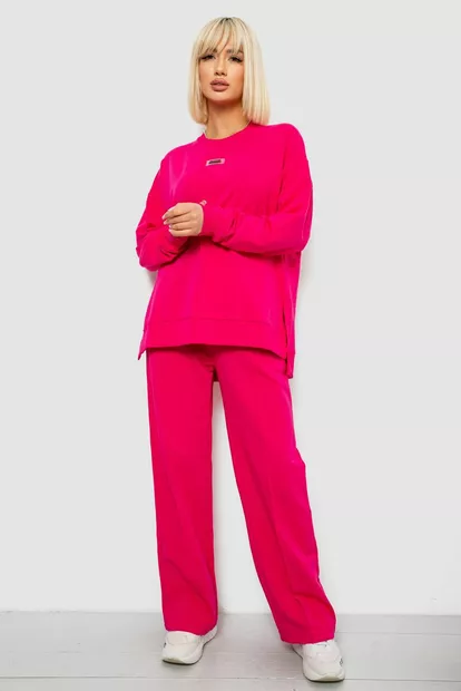 Спортивный костюм женский с принтом, цвет розовый, 244R1060AG