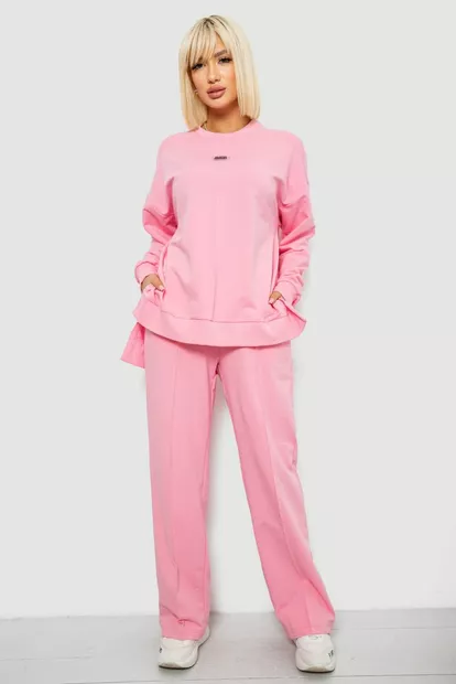 Спортивный костюм женский с принтом, цвет светло-розовый, 244R1060AG