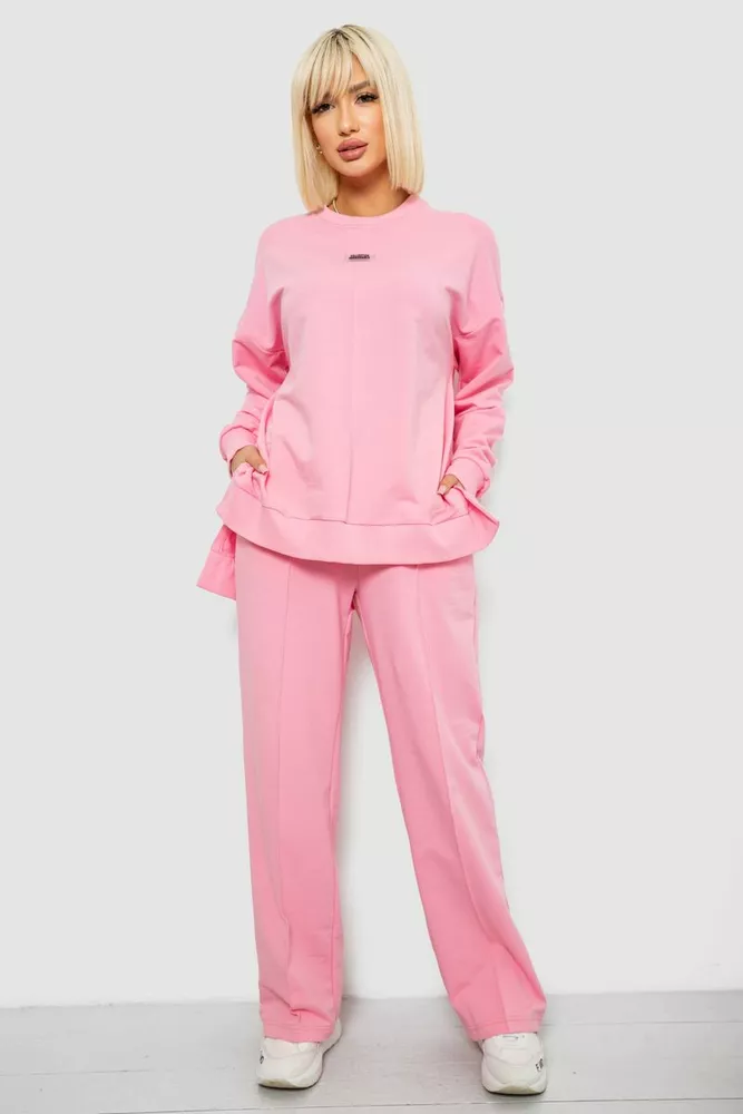 Купить Спортивный костюм женский с принтом, цвет светло-розовый, 244R1060AG - Фото №1